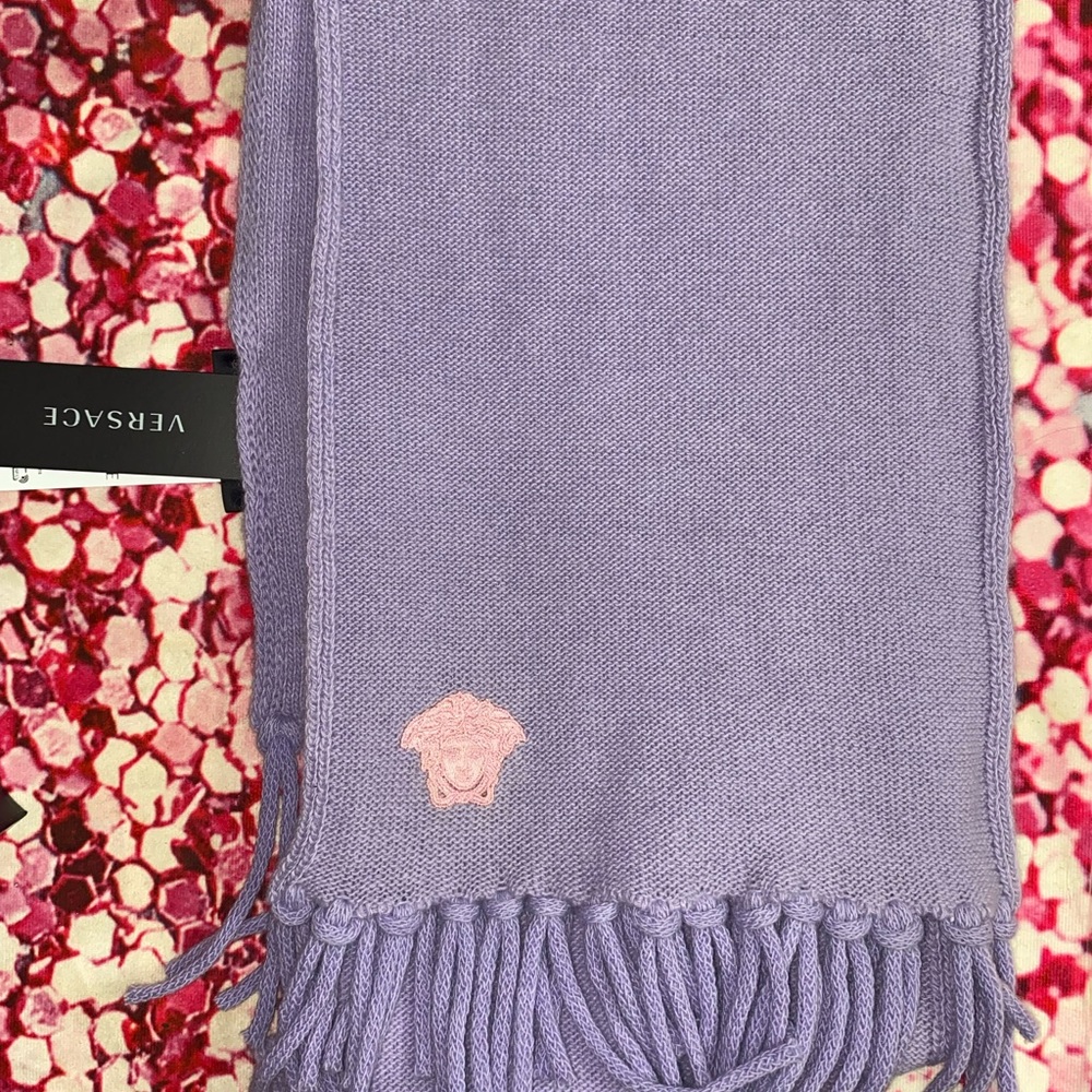 Medusa Embroidered Cashmere Scarf